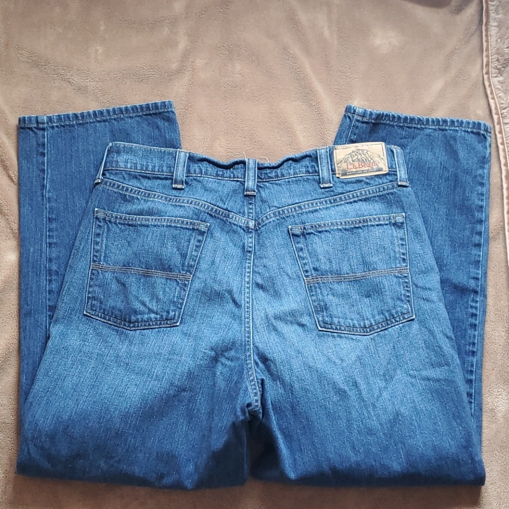 Mens L.L. Bean Natural Fit jeans size 36x29 blue - Picture 5 of 6
